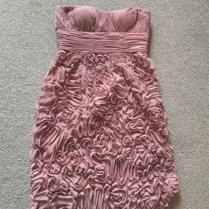Dusty Rose/Blush Pink Strapless Dress